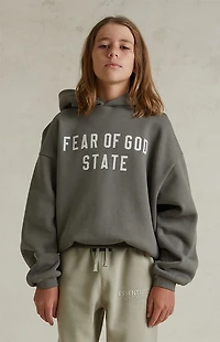 Fear of God ESSENTIALS Kids Moss '90s Fit Fleece Hoodie
