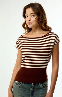 Your Favorite Eva Short Sleeve Sweater T-Shirt