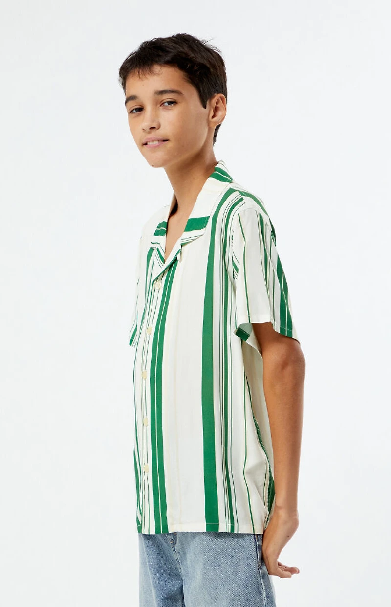 Pacsun Kids Striped Camp Shirt