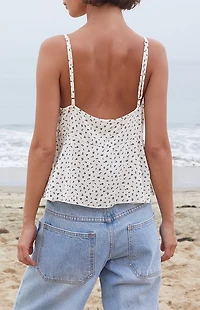 John Galt Floral Tiffany Tank Top