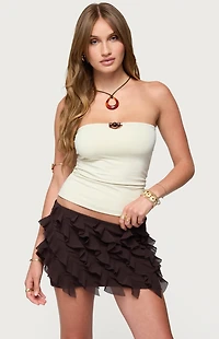 Edikted Chrystal Cut Out Tube Top