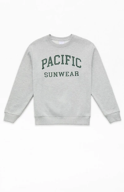 Pacsun Kids Heather Grey Crew Neck Sweatshirt