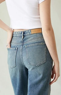 Pacsun Madison High Waisted Girlfriend Jeans Medium Indigo