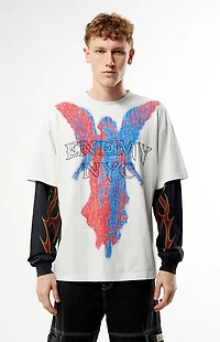 Enemy NYC Divine Signal 2fer Long Sleeve T-Shirt