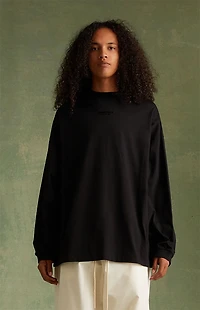 Fear of God ESSENTIALS Jet Black Long Sleeve T-Shirt