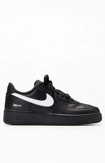 Nike x Supreme Black & White Air Force Shoes