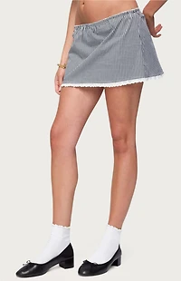 Edikted Paige Gingham Mini Skort