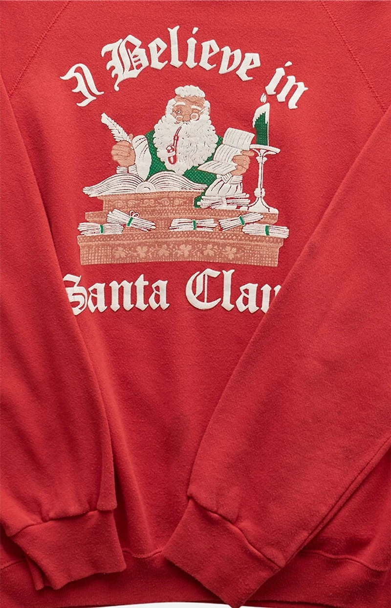 PS VINTAGE '90s I Believe in Santa Claus Crew Neck Sweatshirt