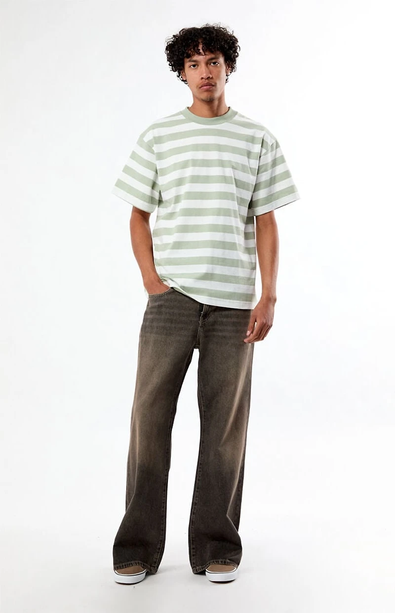 Pacsun Sage Striped T-Shirt