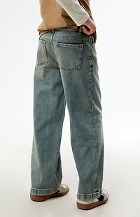 Pacsun Kids Baggy Jeans Light Indigo