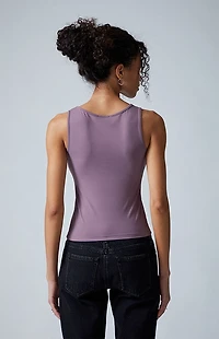 Third Charm Rose High Neck Tank Top