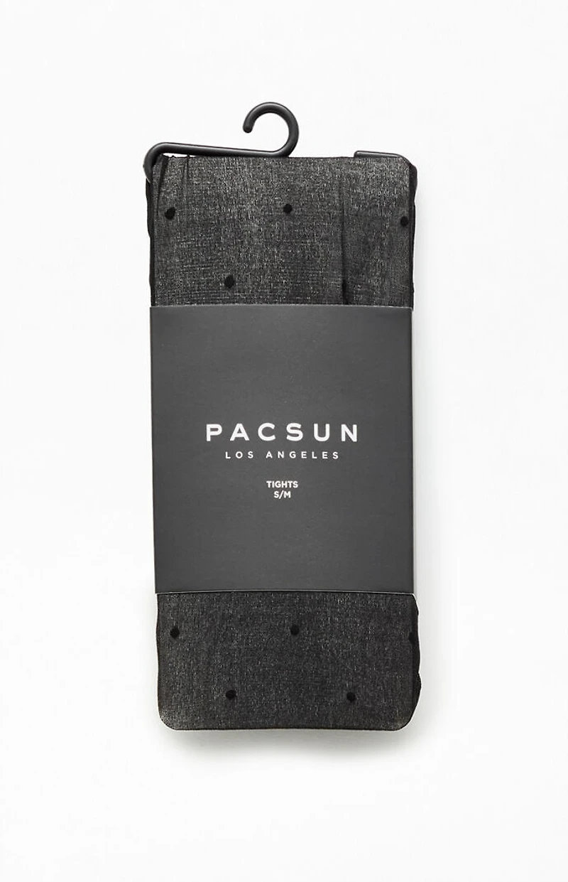 Pacsun Black Polka Dot Tights