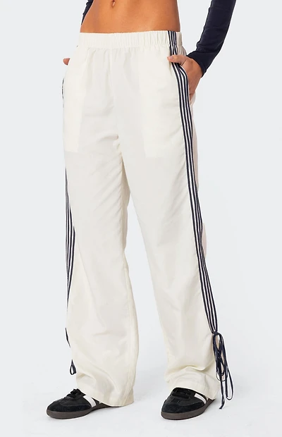 Edikted Remy Bow Ribbon Track Pants