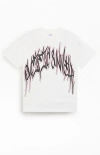 Pacsun White Handstyles Rhinestone T-Shirt