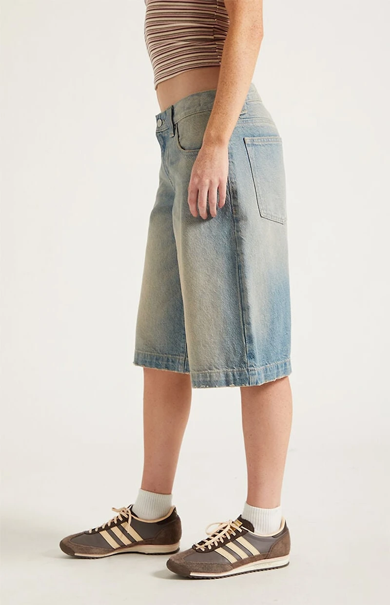Pacsun Peyton Extreme Jorts Light Blue Tint