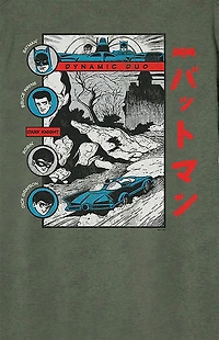 Batmanga Batman & Robin Batmobile T-Shirt