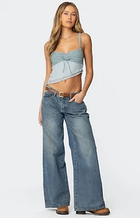 Edikted Ruffled Asymmetric Tank Top