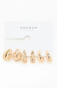 Pacsun 3 Pack Zoey Chunky Earrings