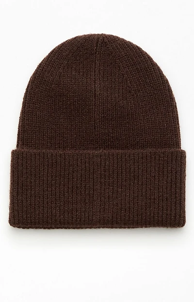 Pacsun Brown Ribbed Beanie