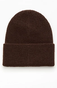 Pacsun Brown Ribbed Beanie