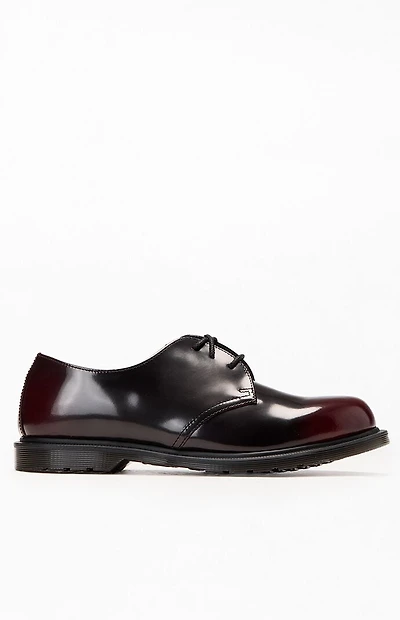 Dr Martens Cherry Red Arcadia Mayfar Leather Shoes