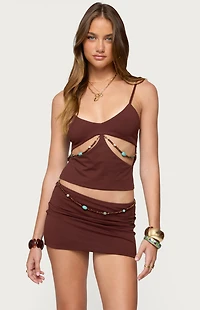 Edikted Neri Bead Cut Out Tank Top