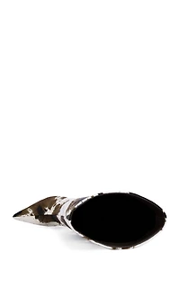 AZALEA WANG Women's Syreali Cow Hair Stiletto Boots