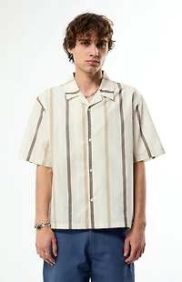 Pacsun Smoke Striped Camp Shirt