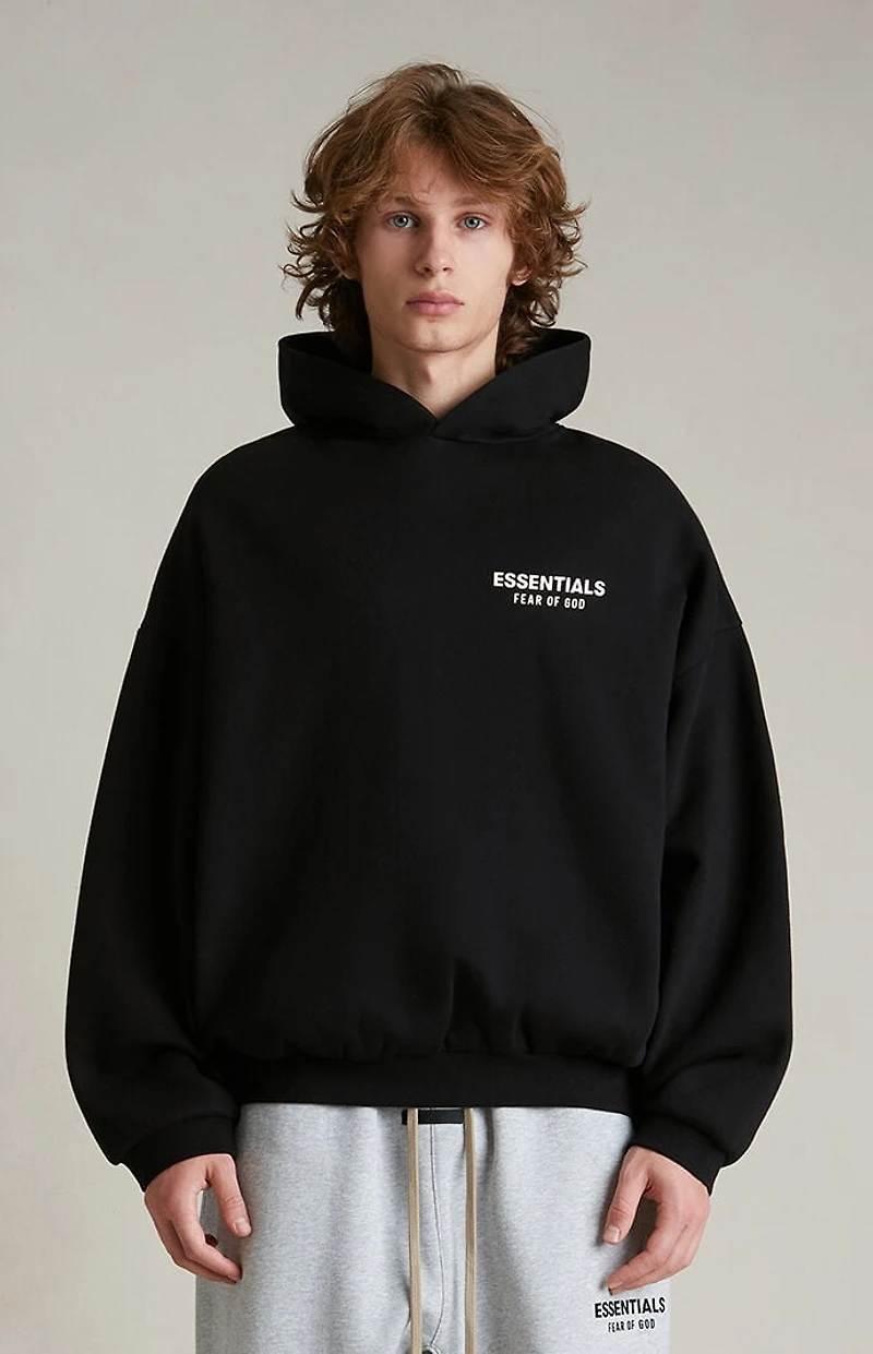Fear of God ESSENTIALS Black Fleece Hoodie