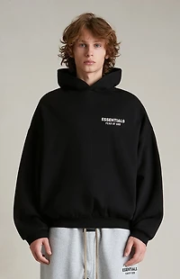 Fear of God ESSENTIALS Black Fleece Hoodie