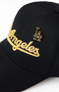 Mitchell & Ness MLB LA Dodgers Gold Pin Pro Snapback Hat