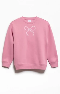 Pacsun Kids Bow Crew Neck Sweatshirt