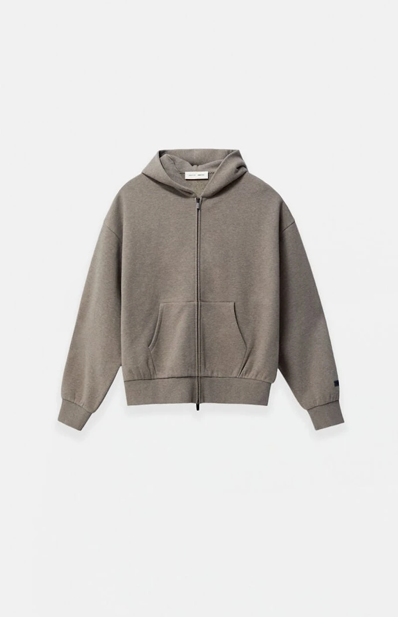 Fear of God ESSENTIALS Kids Homestead Heather Full Zip Fleece Hoodie