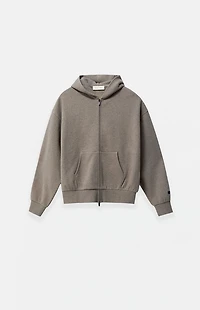 Fear of God ESSENTIALS Kids Homestead Heather Full Zip Fleece Hoodie