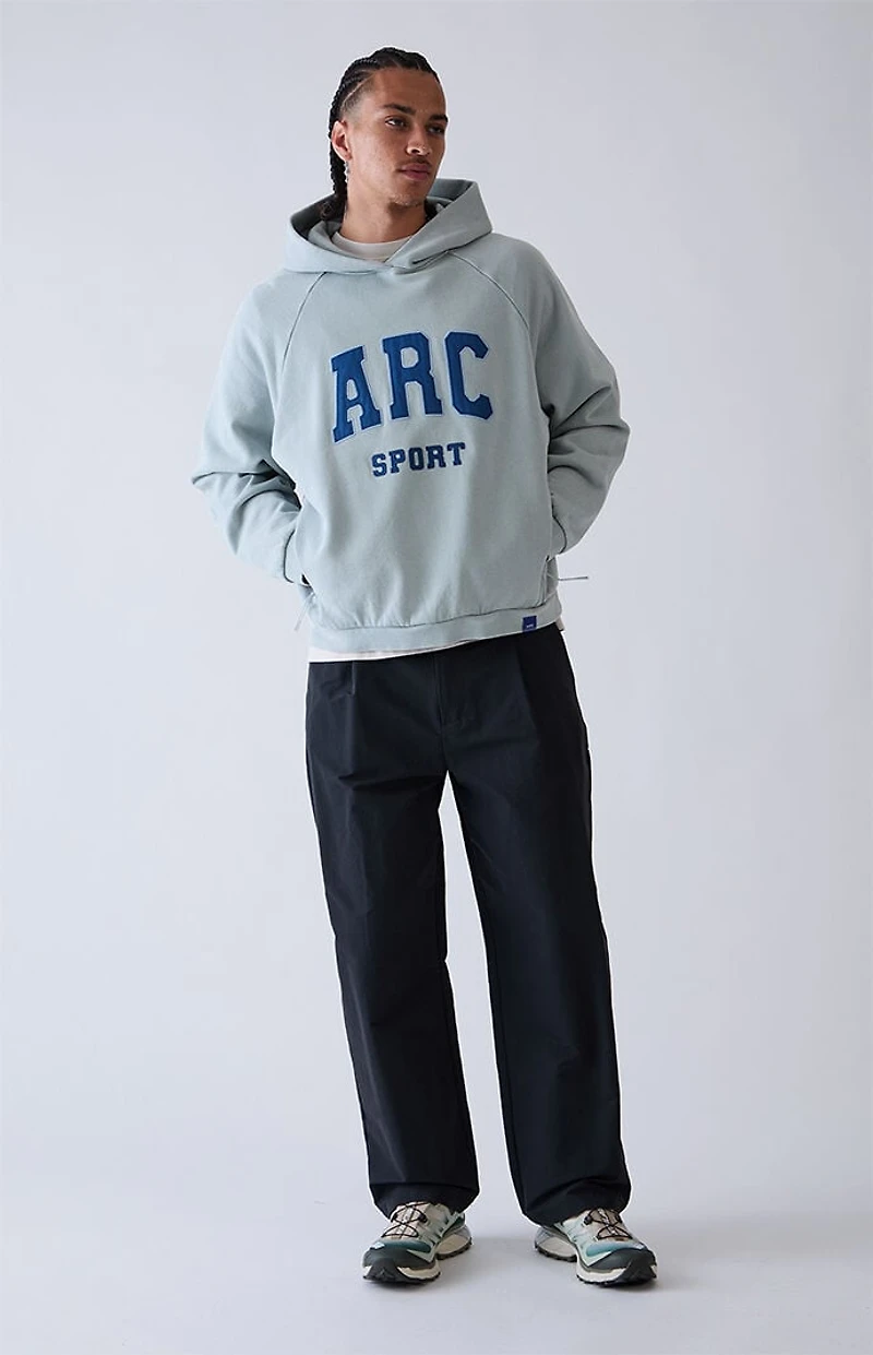 A.R.C. Blue Raglan Sport Fleece Hoodie