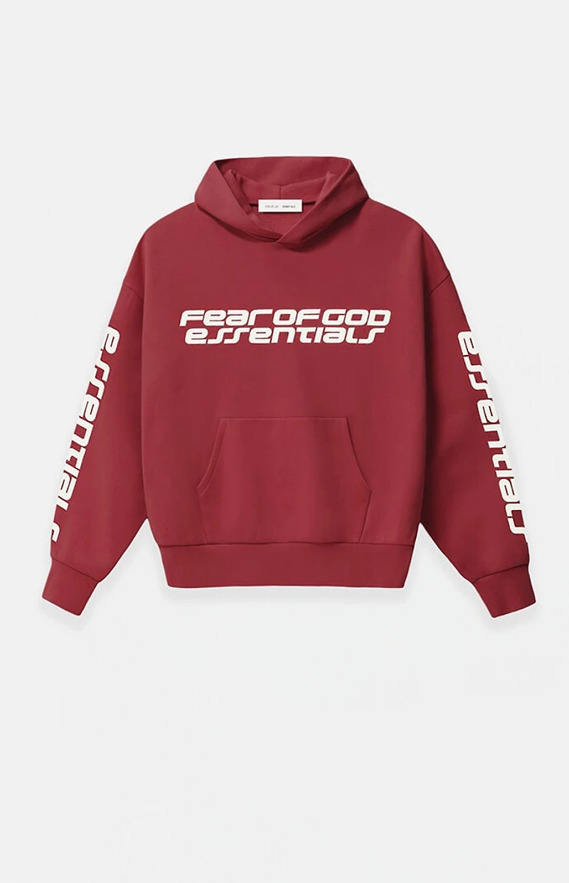 Fear of God ESSENTIALS Women's Crimson Classic Cropped Hoodie