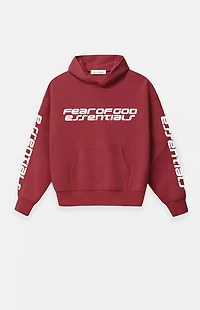 Fear of God ESSENTIALS Women's Crimson Classic Cropped Hoodie