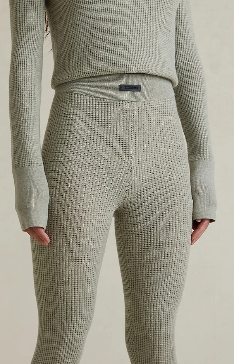 Fear of God ESSENTIALS Women's Abbey Stone Waffle Knit Leggings