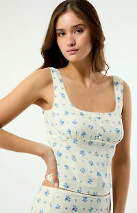 Rhythm Dahlia Button Down Top