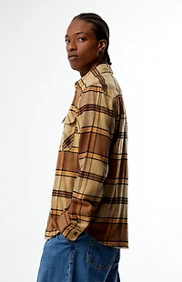 Brixton Bowery Brown Flannel Shirt