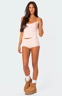 Edikted Mariana Pointelle Micro Shorts