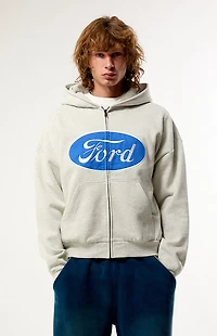 FORD Motor Logo Zip Up Hoodie