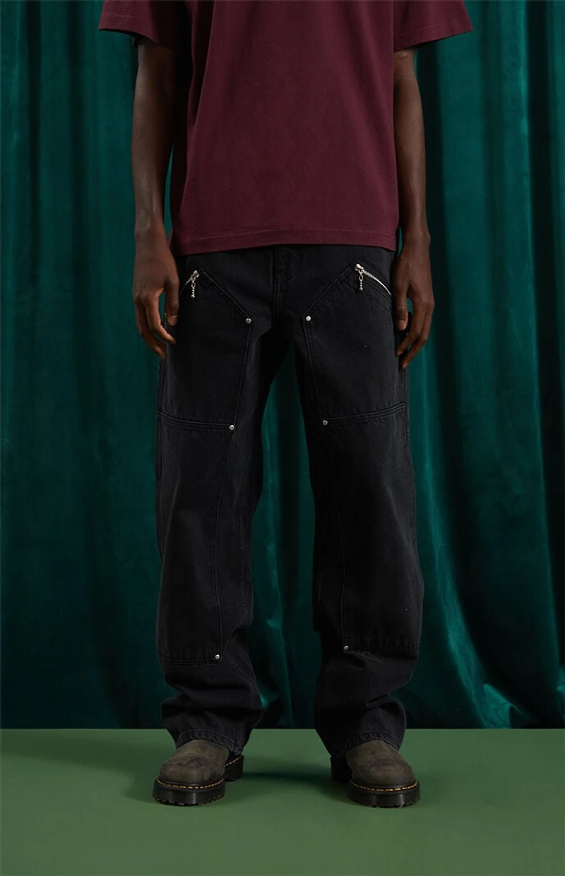 The Met x Pacsun Black Baggy Carpenter Jeans