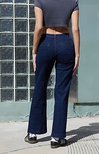 John Galt Dark Blue Straight Leg Jeans