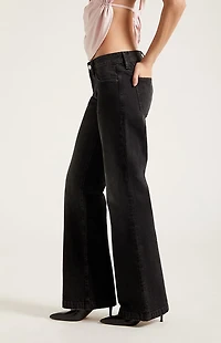 Pacsun Charlie Low Rise Baggy Bootcut Jeans Black