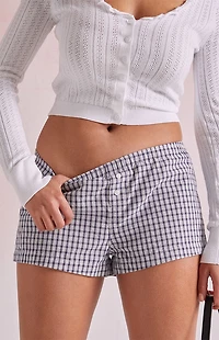 Beverly and Beck Plaid Micro Boxer Shorts