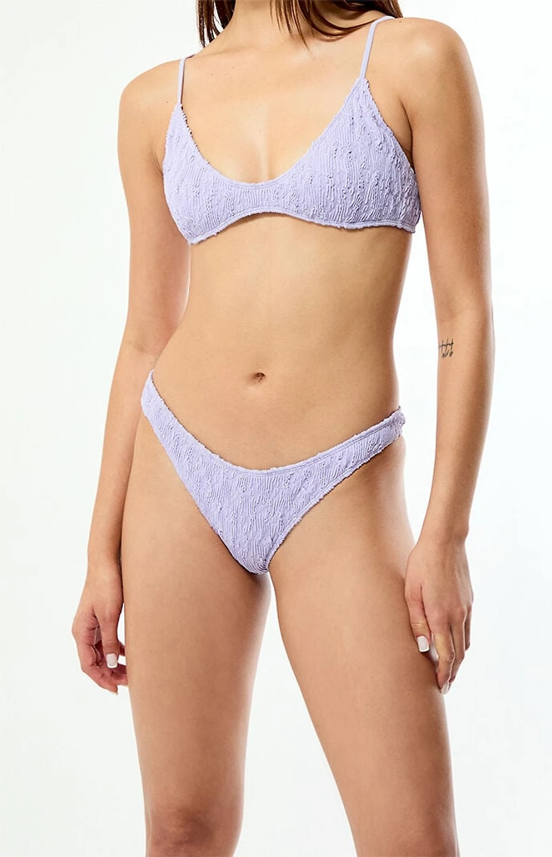 Pacsun Lavender Jessie Scrunch Low Rise Cheeky Bikini Bottom