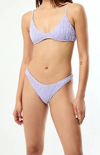 Pacsun Lavender Jessie Scrunch Low Rise Cheeky Bikini Bottom