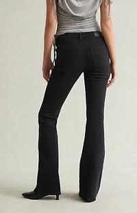 Pacsun Jade Low Rise Bootcut Jeans Stretch Rhinestone Star Black