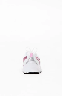 New Balance White & Pink 530 Sneakers